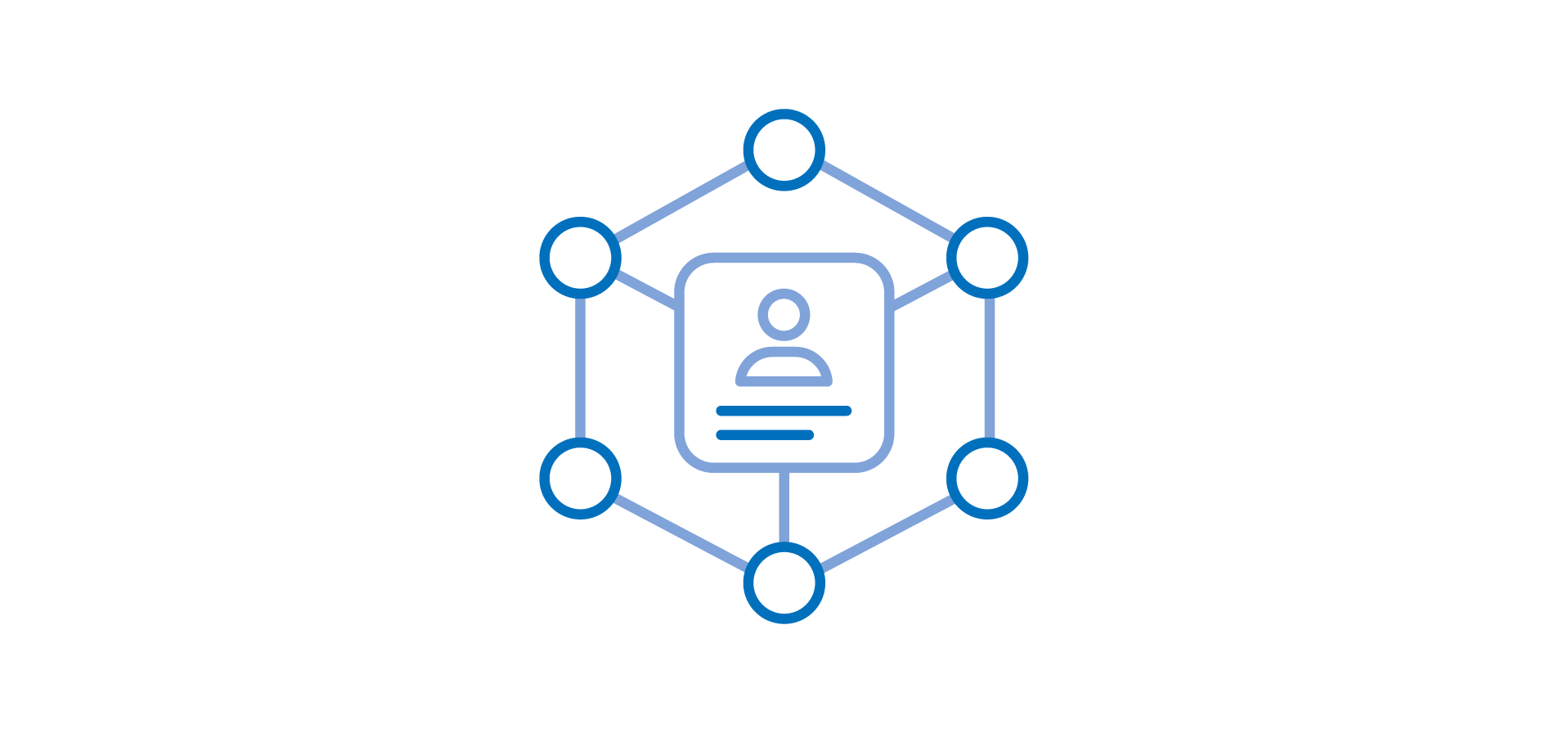 person with points being connected back to them