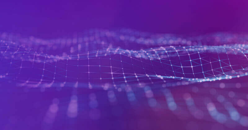 Purple abstract data visual