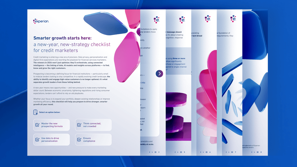 Smarter growth starts here: a new-year, new-strategy checklist for credit marketers