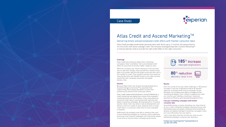 Deliver timely and personalized credit offers